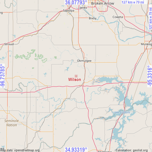 Wilson on map