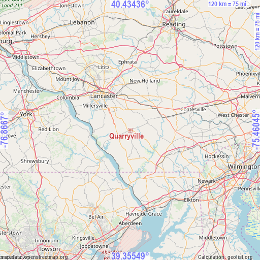 Quarryville on map