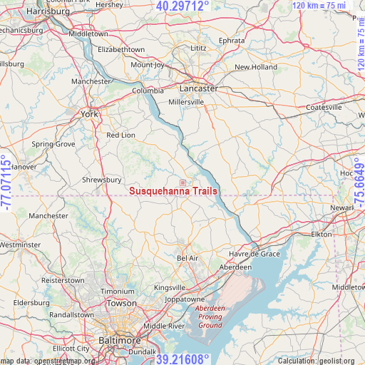 Susquehanna Trails on map