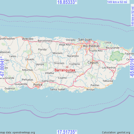 Barranquitas on map