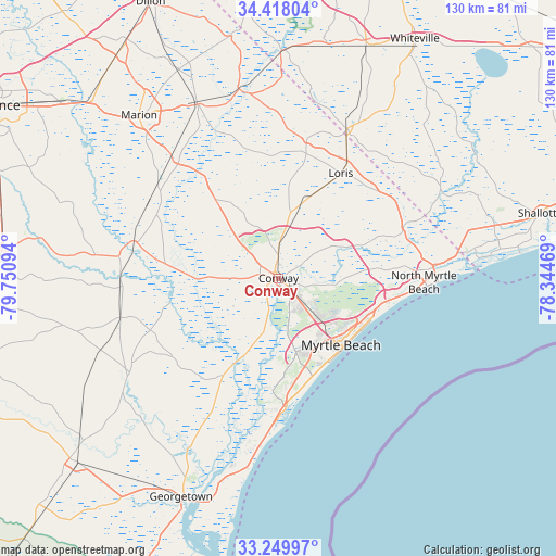 Conway on map