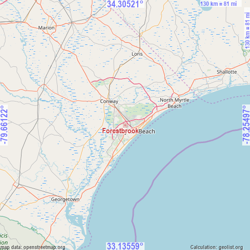 Forestbrook on map