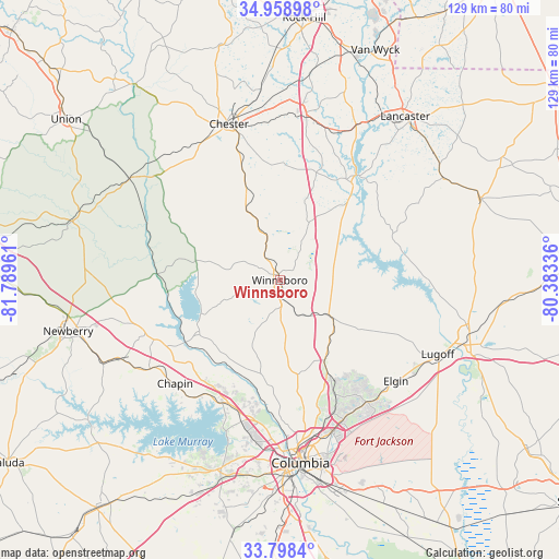 Winnsboro on map