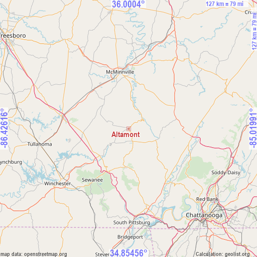 Altamont on map