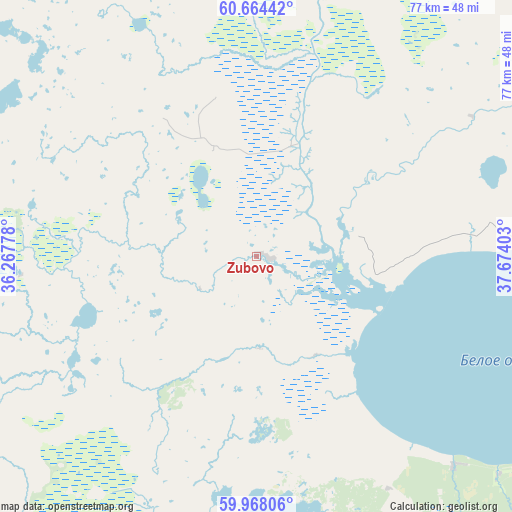 Zubovo on map