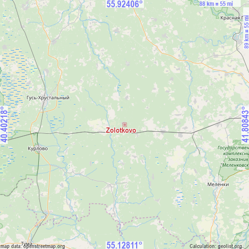 Zolotkovo on map