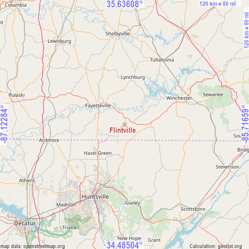 Flintville on map