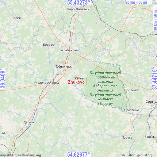 Zhukovo on map