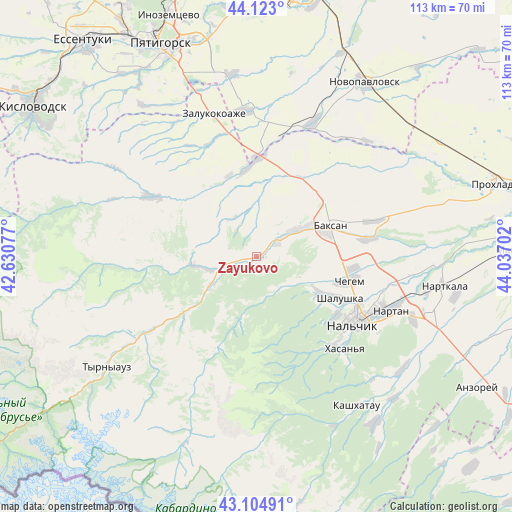 Zayukovo on map