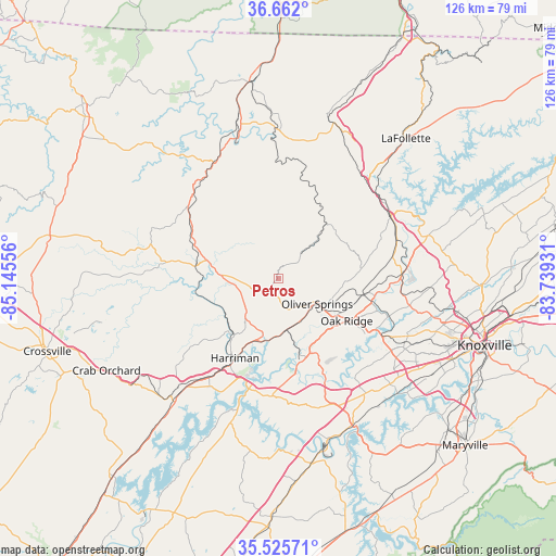Petros on map