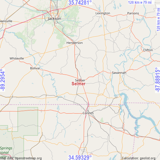 Selmer on map