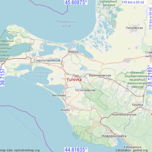 Yurovka on map