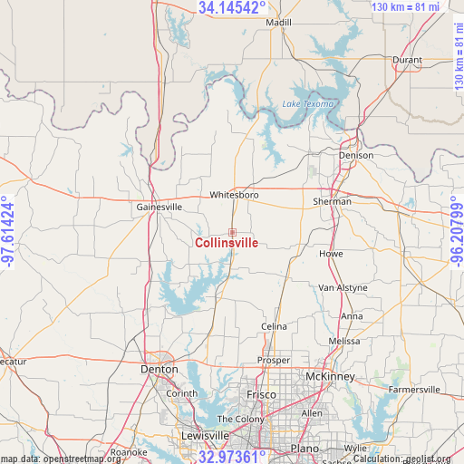 Collinsville on map