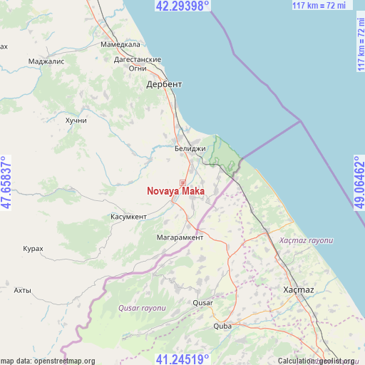 Novaya Maka on map