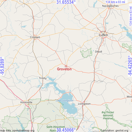 Groveton on map