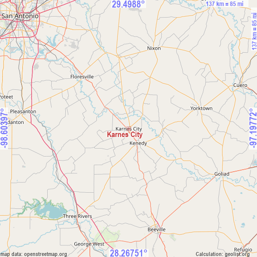 Karnes City on map