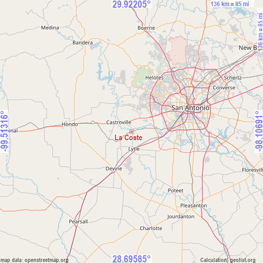 La Coste on map