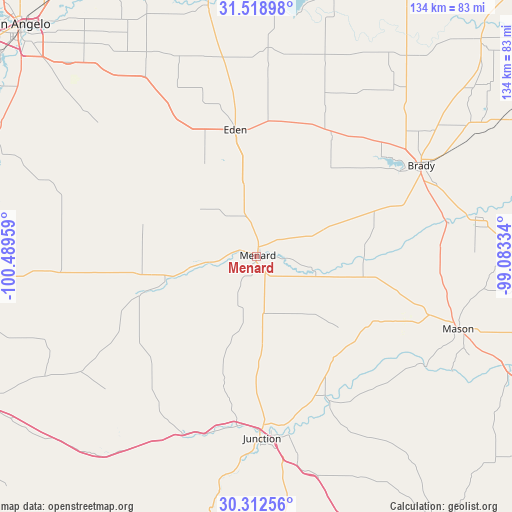 Menard on map