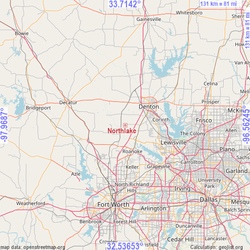 Northlake on map