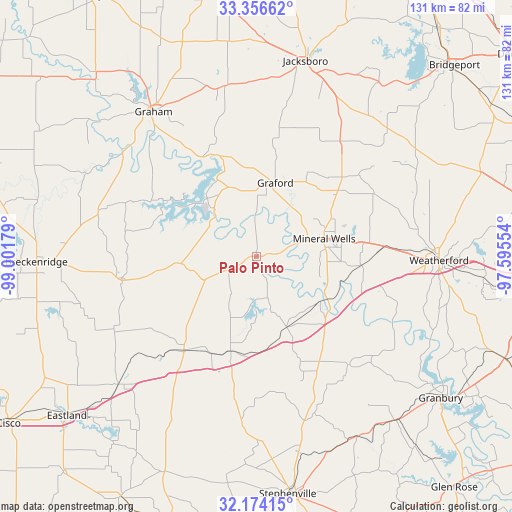 Palo Pinto on map