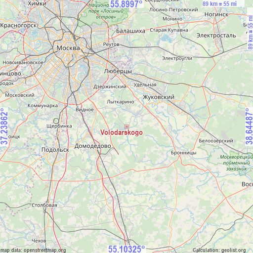 Volodarskogo on map