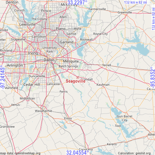 Seagoville on map