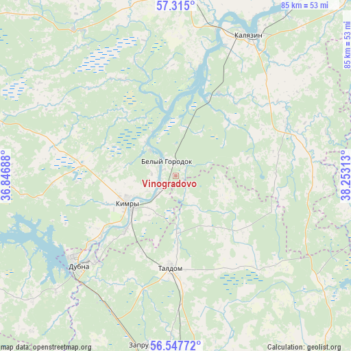 Vinogradovo on map