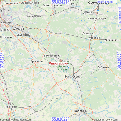 Vinogradovo on map