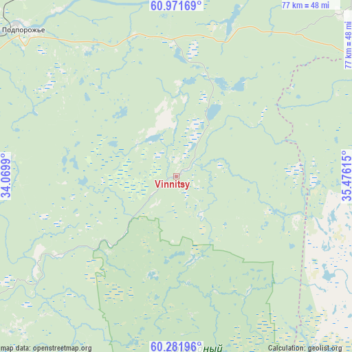 Vinnitsy on map