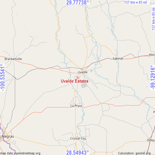 Uvalde Estates on map