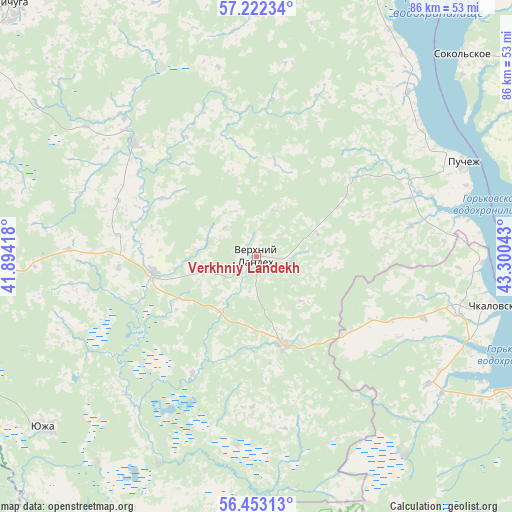 Verkhniy Landekh on map
