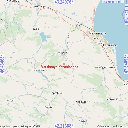 Verkhneye Kazanishche on map