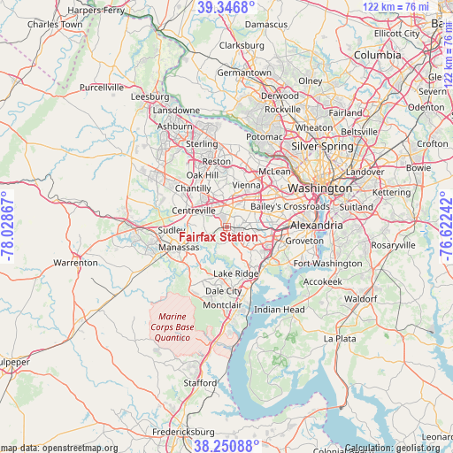 Fairfax Station on map