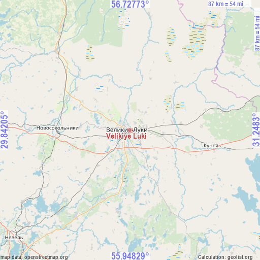 Velikiye Luki on map