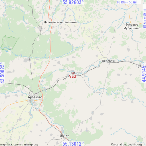 Vad on map