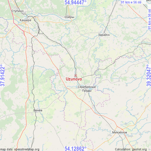 Uzunovo on map