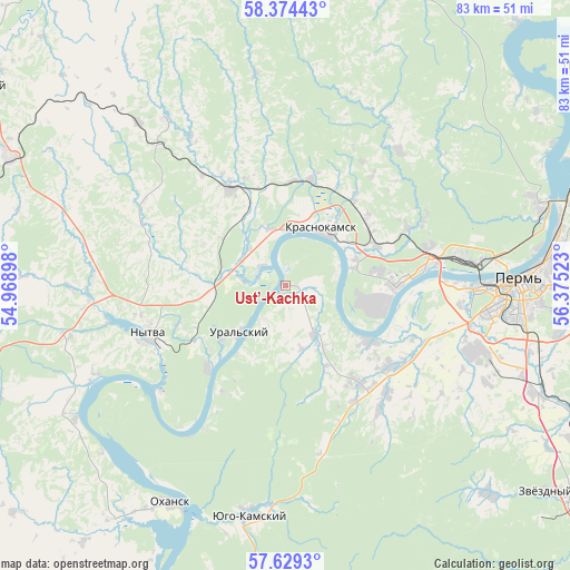 Ust’-Kachka on map