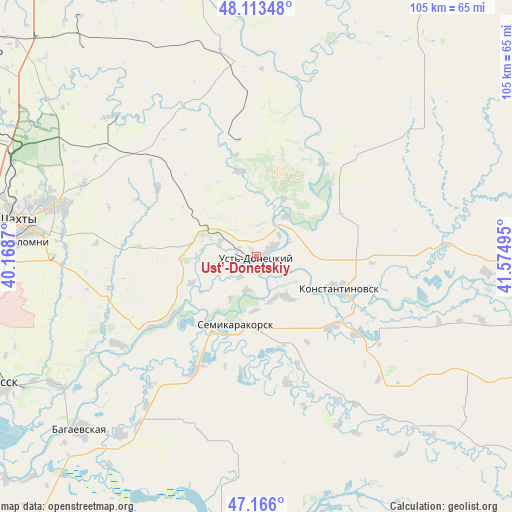 Ust’-Donetskiy on map
