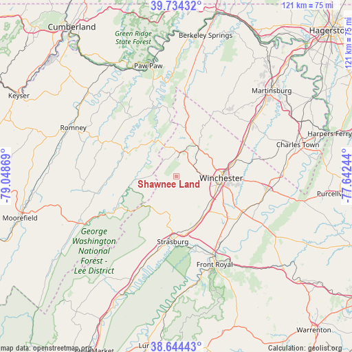 Shawnee Land on map