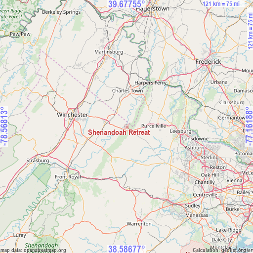 Shenandoah Retreat on map