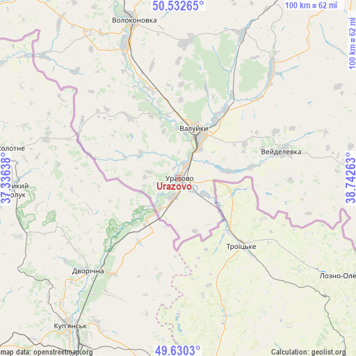 Urazovo on map