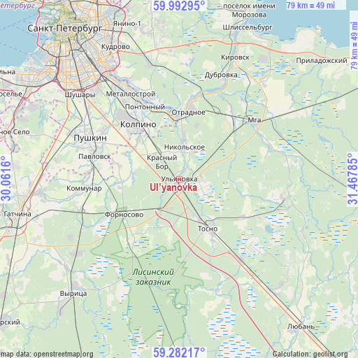 Ul’yanovka on map