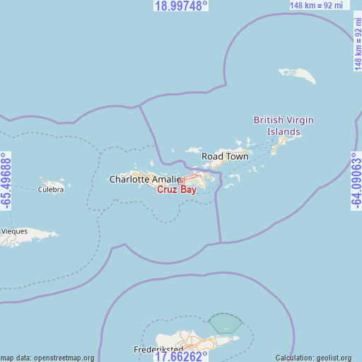 Cruz Bay on map