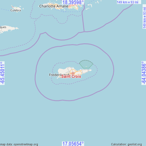 Saint Croix on map