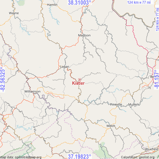 Kistler on map