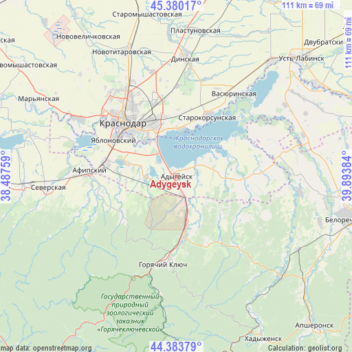 Adygeysk on map
