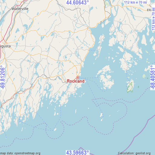 Rockland on map