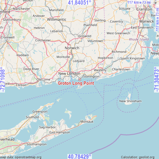 Groton Long Point on map