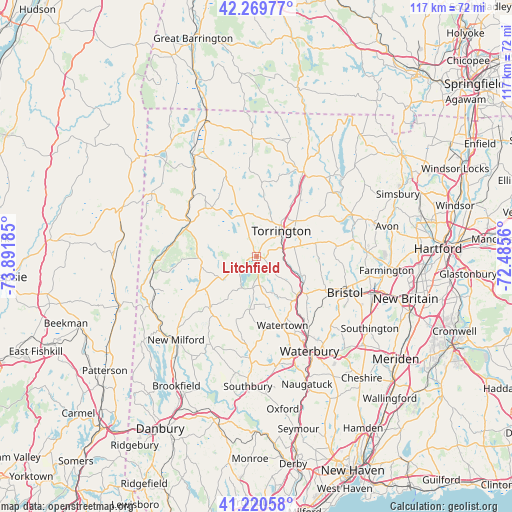 Litchfield on map
