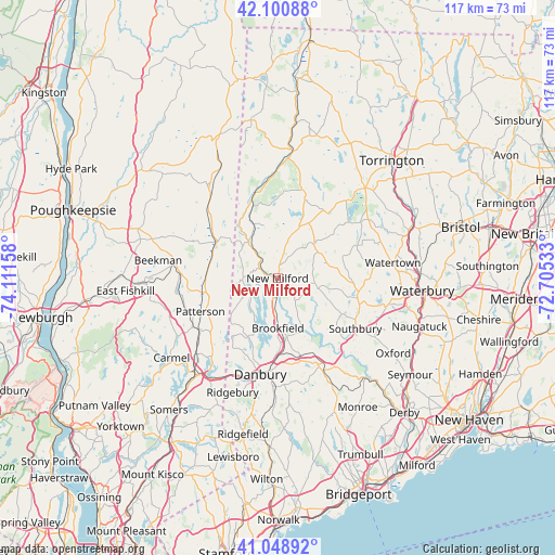 New Milford on map